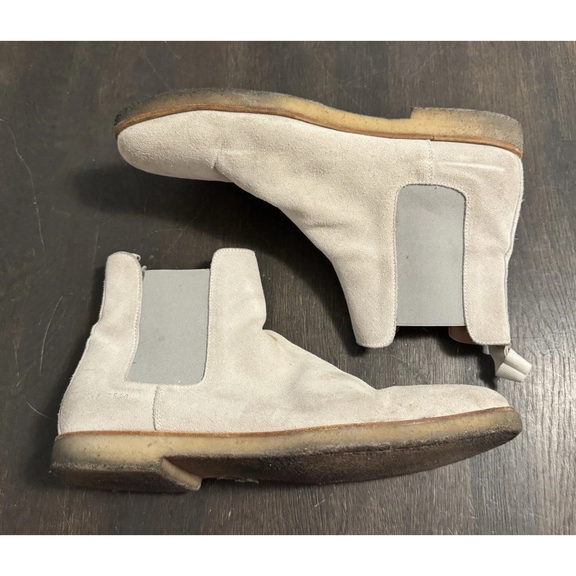 Common Projects Chelsea Boots In Suede Tan Size 46 Chukka